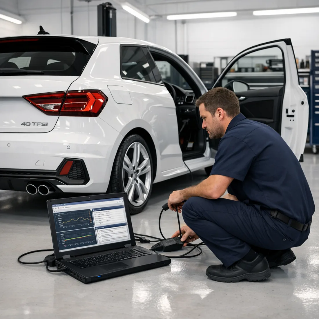 ODIS factory diagnostics on the GB 40 TFSI, the only way to properly read these cars