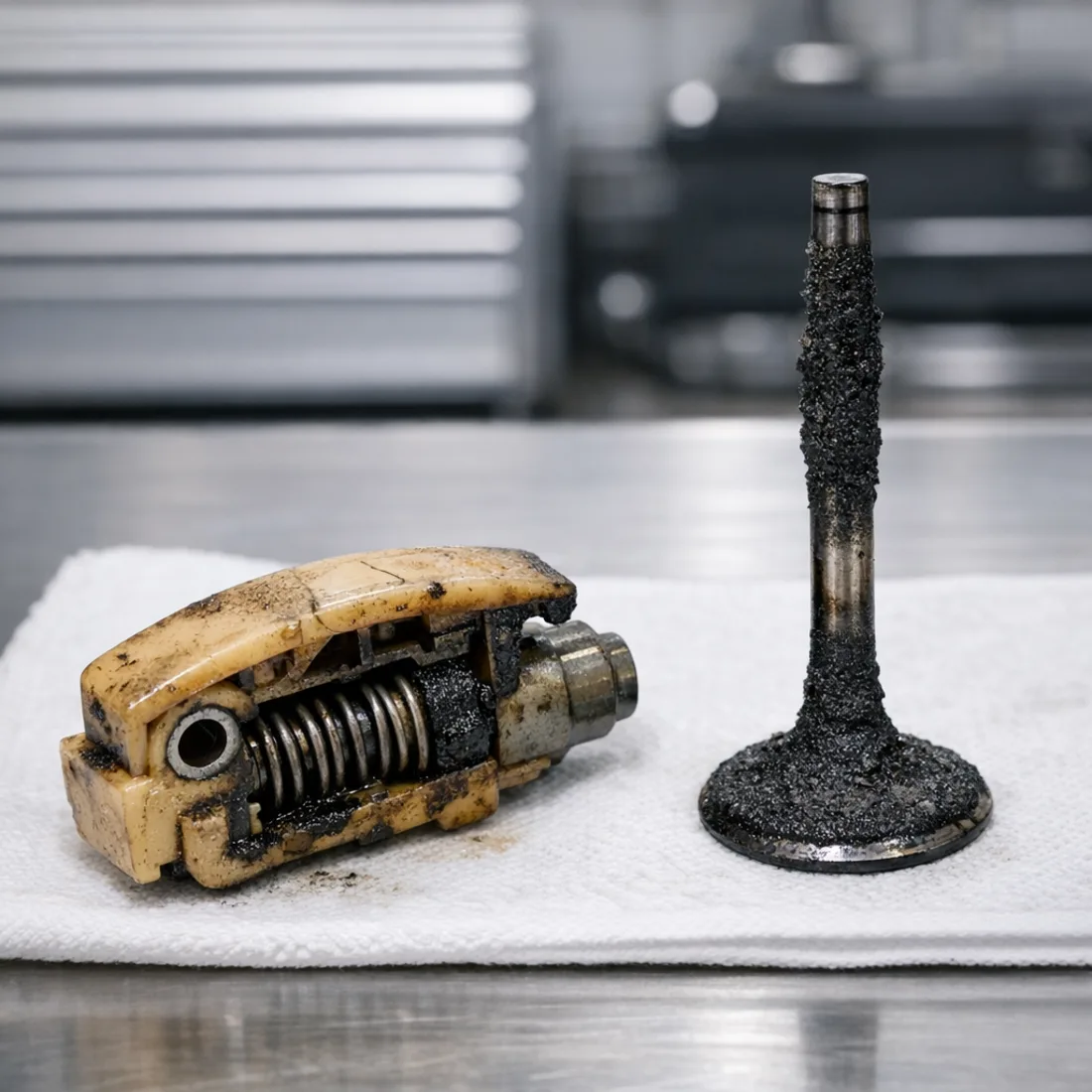 Timing chain tensioner wear and intake valve carbon fouling on the B8 2.0 TFSI