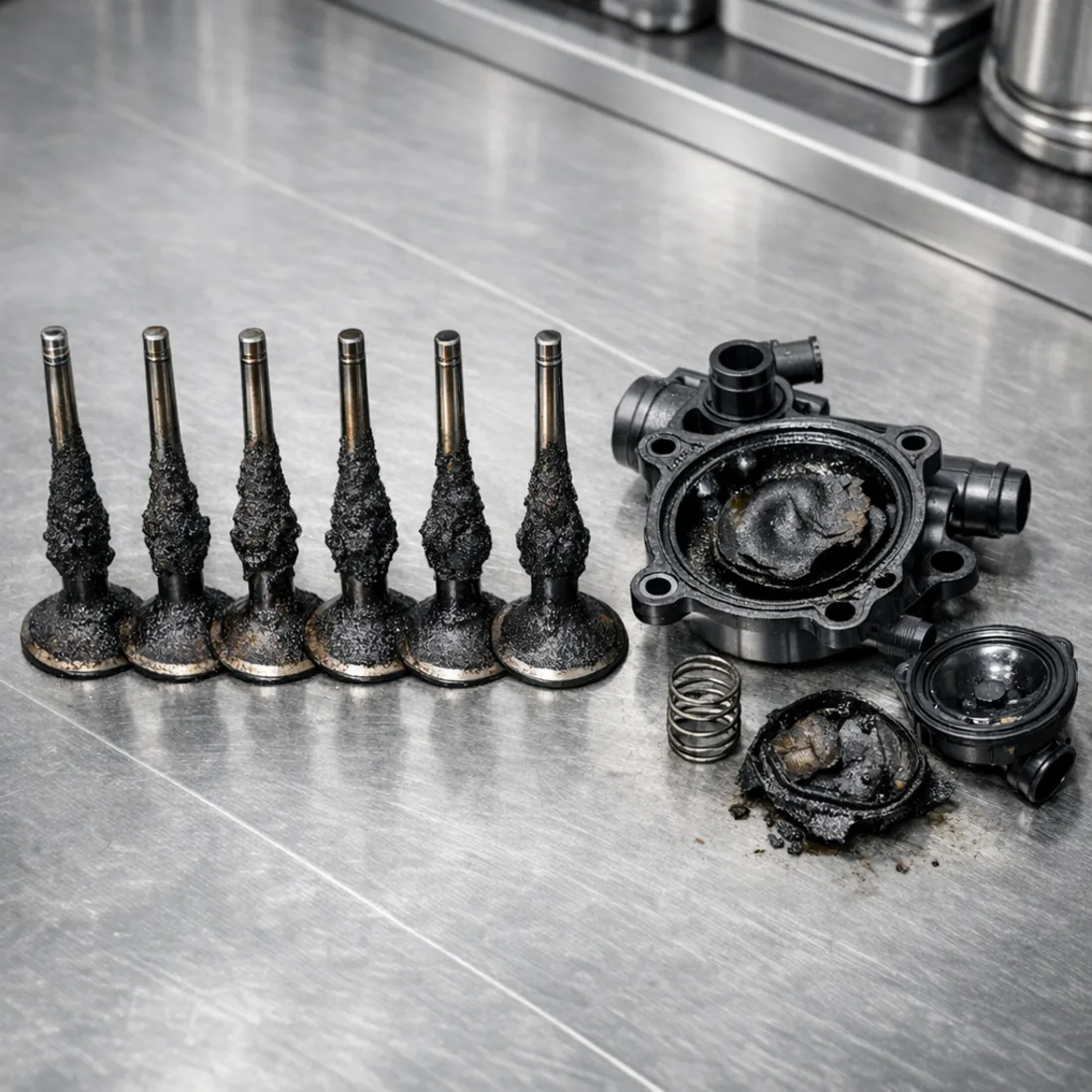 B9 RS4 carbon and PCV components, common inspection items on the DECA