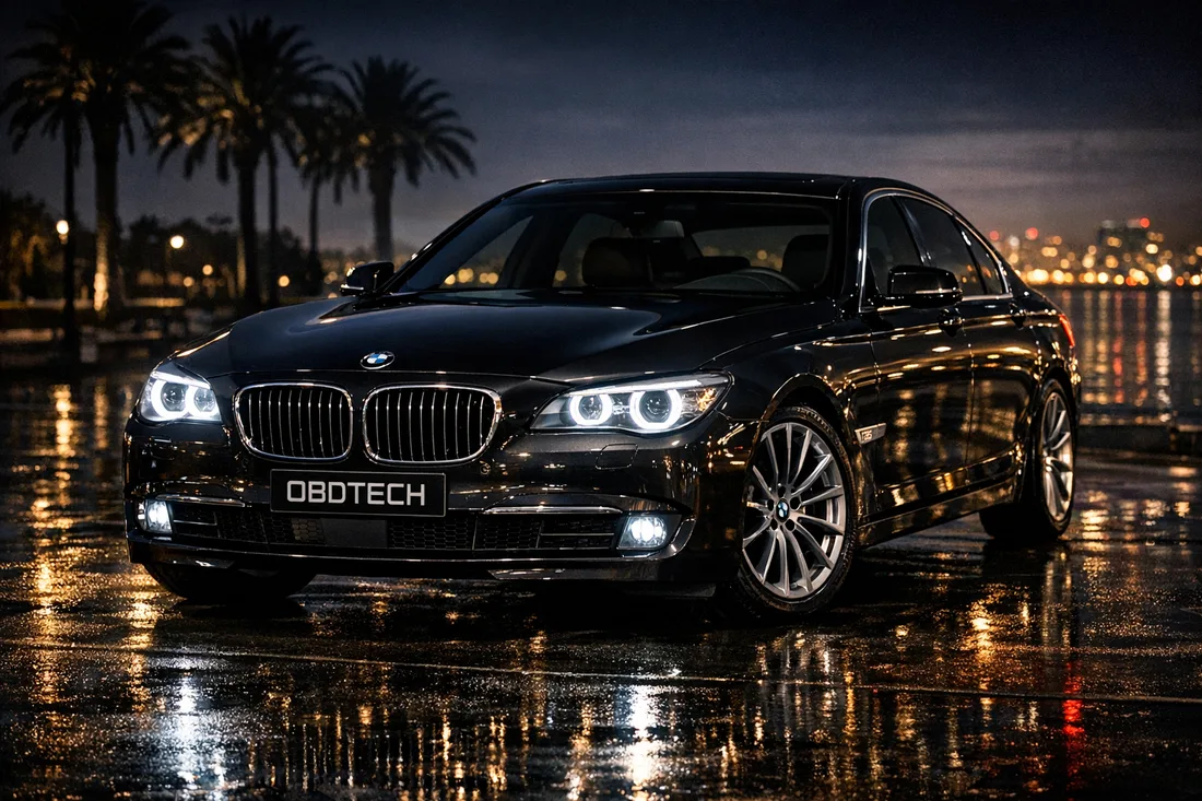BMW 750i F01, N63B44 twin turbo V8, 407 hp