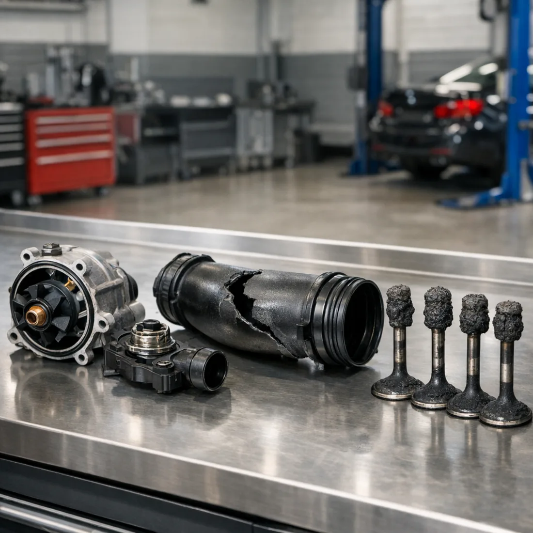 B58B30M0 fault components including water pump and coolant system parts. Proactive replacement saves money.