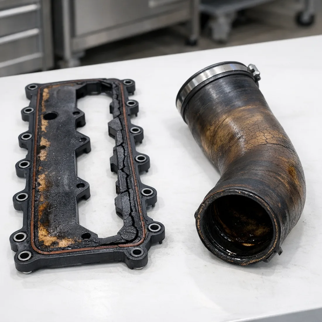 F90 M5: valley gasket and charge pipe faults are the two most commonly seen on this generation
