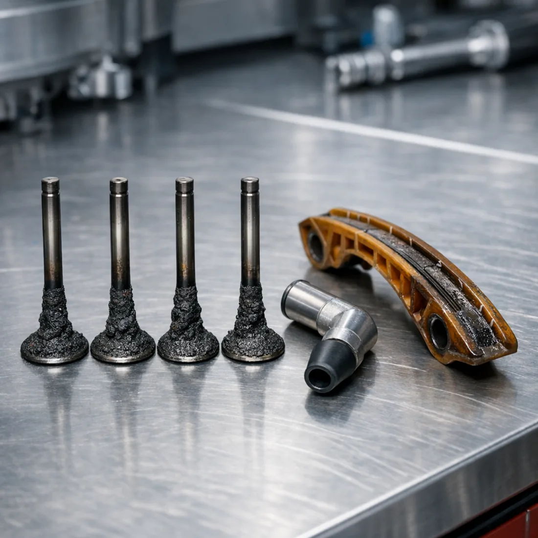 B48 intake valve carbon deposits and chain guide, G01 xDrive20i