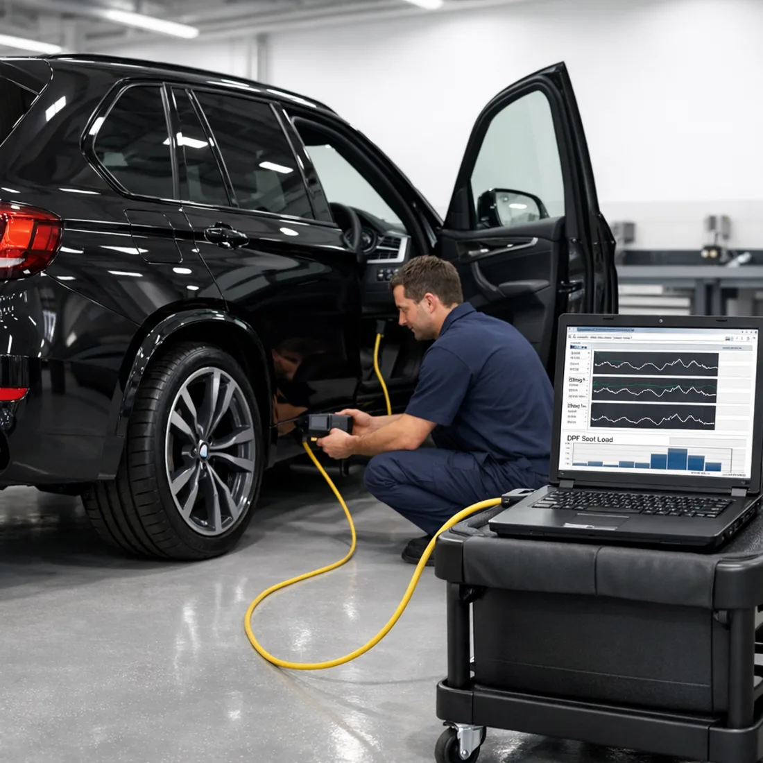F15 M50d: BMW ISTA diagnostics via ICOM NEXT, the only way to properly read the three turbo system