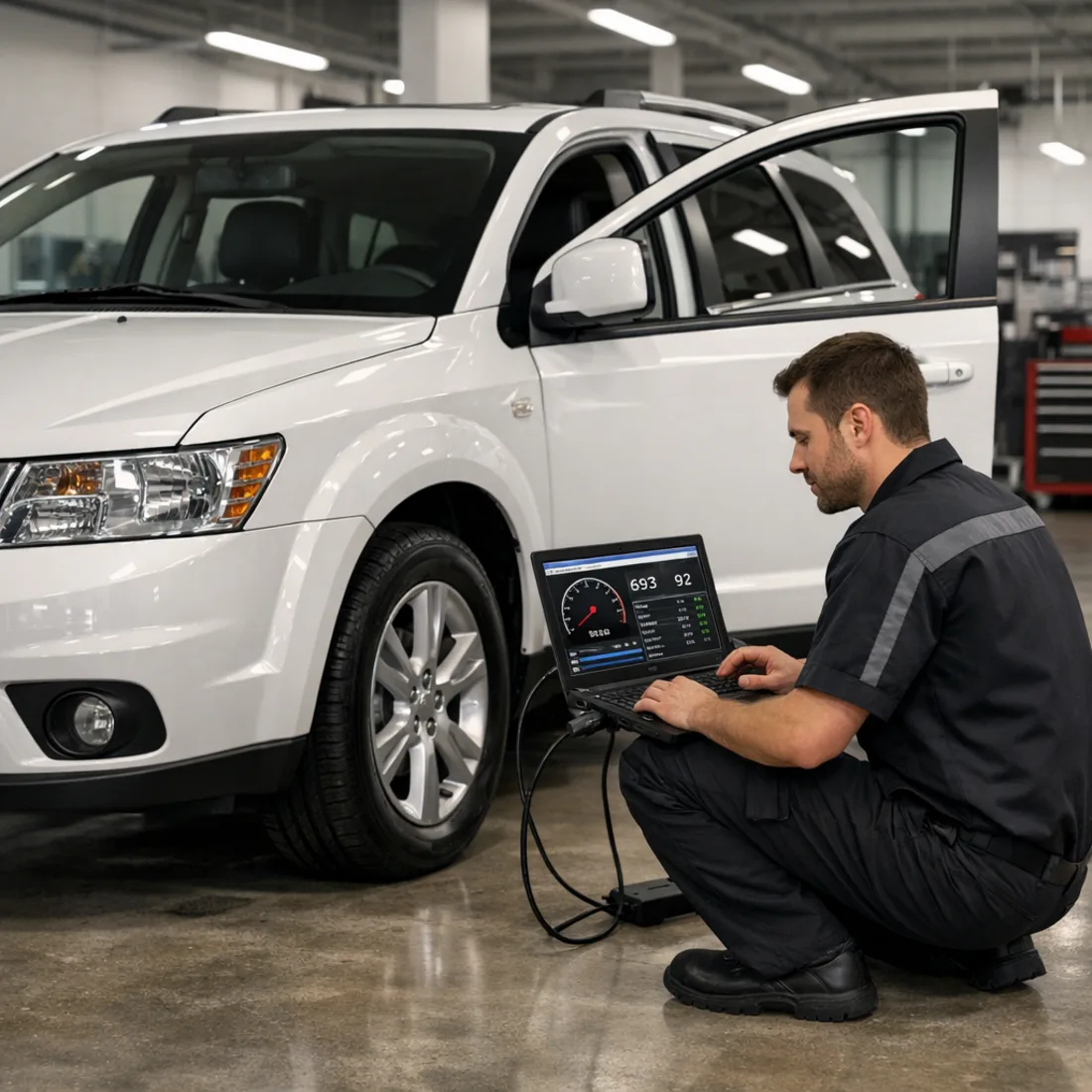 wiTECH factory diagnostics on the Journey 3.6 V6