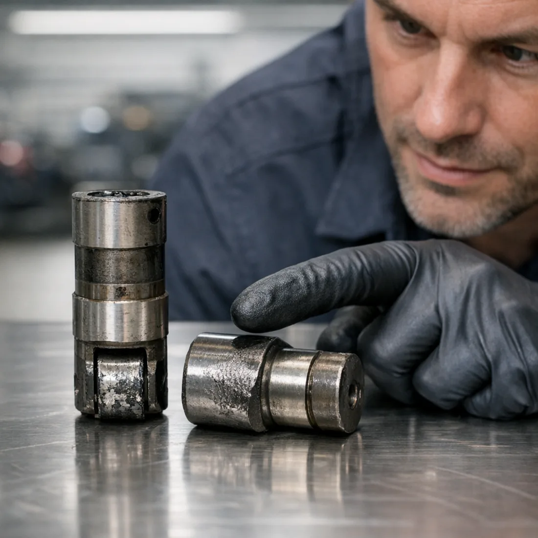 MDS lifter and camshaft wear on the 6.4 Hemi, the same failure mode as the 5.7 but with bigger consequences