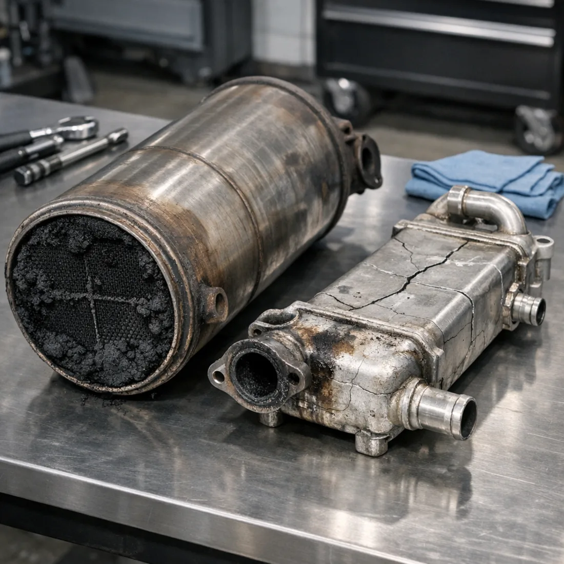 DPF and EGR cooler faults on the 6.7 Cummins, the most common reason these trucks come in