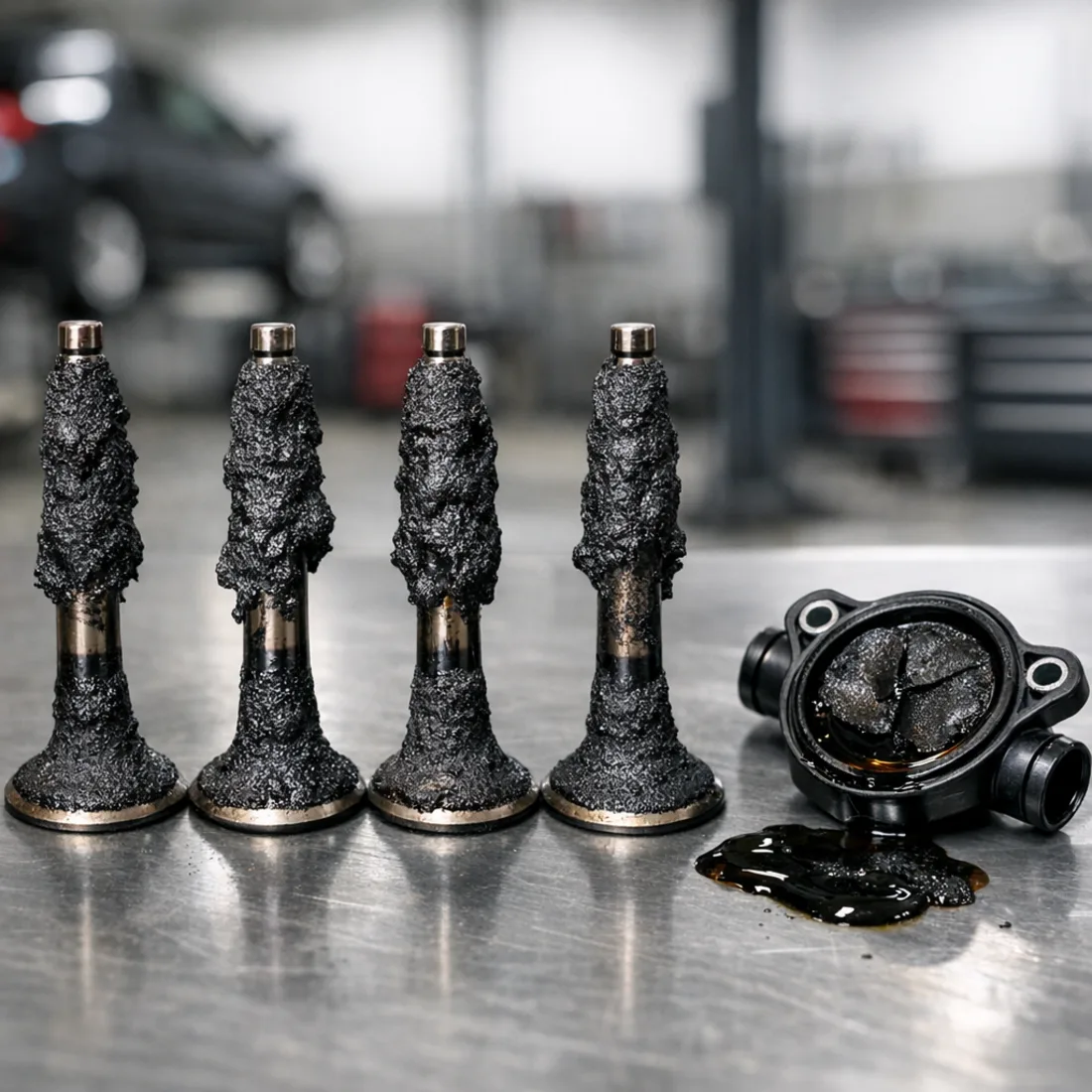 Intake valve carbon on the Mk5 203hp TNCD, identical problem to the older 238hp variant