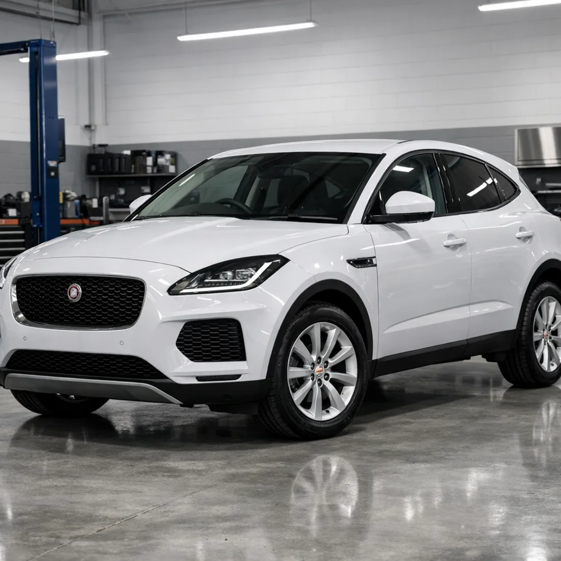 E-Pace D150 in our Penrose workshop