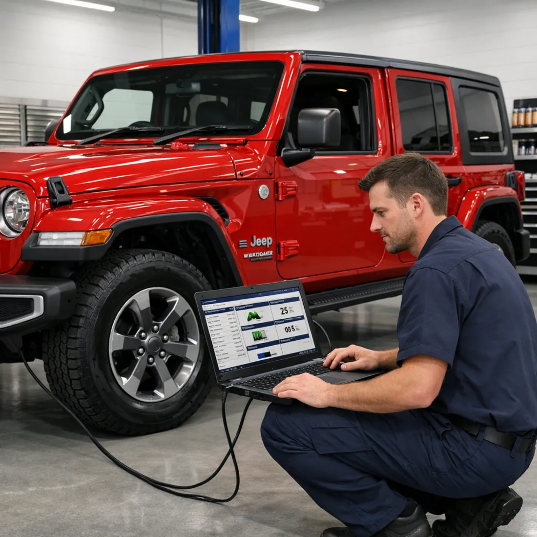 wiTECH factory diagnostics on the 3.0 EcoDiesel, reading all modules