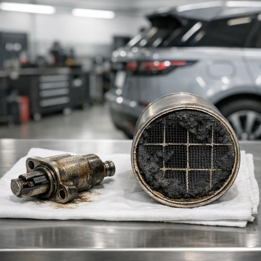 Velar D200: timing chain tensioner wear and a blocked DPF, two of the diesel's most common jobs