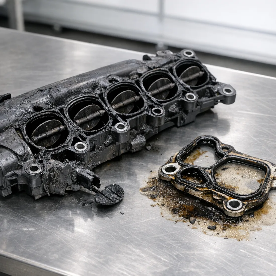 G 350 CDI: OM642 swirl flap and oil cooler gasket, two of the most common service items