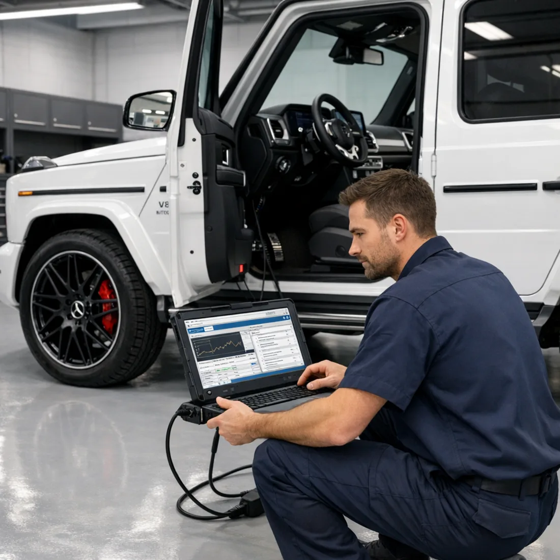 Factory XENTRY diagnostics: essential for both the G 350 d and G 63 AMG platforms