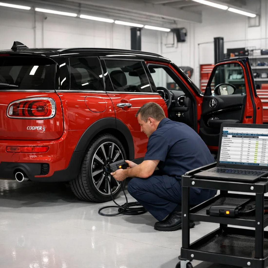 Factory ISTA diagnostics on the Mini Clubman Cooper S F54, the only way to read these ECUs properly