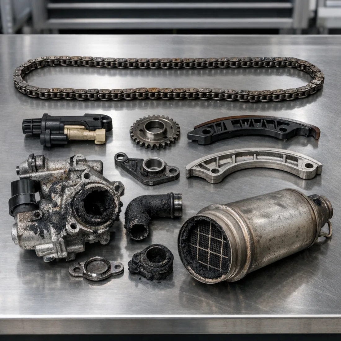 Mini One F56 LCI: worn B37 components, timing chain and glow plug issues are the ones to catch early