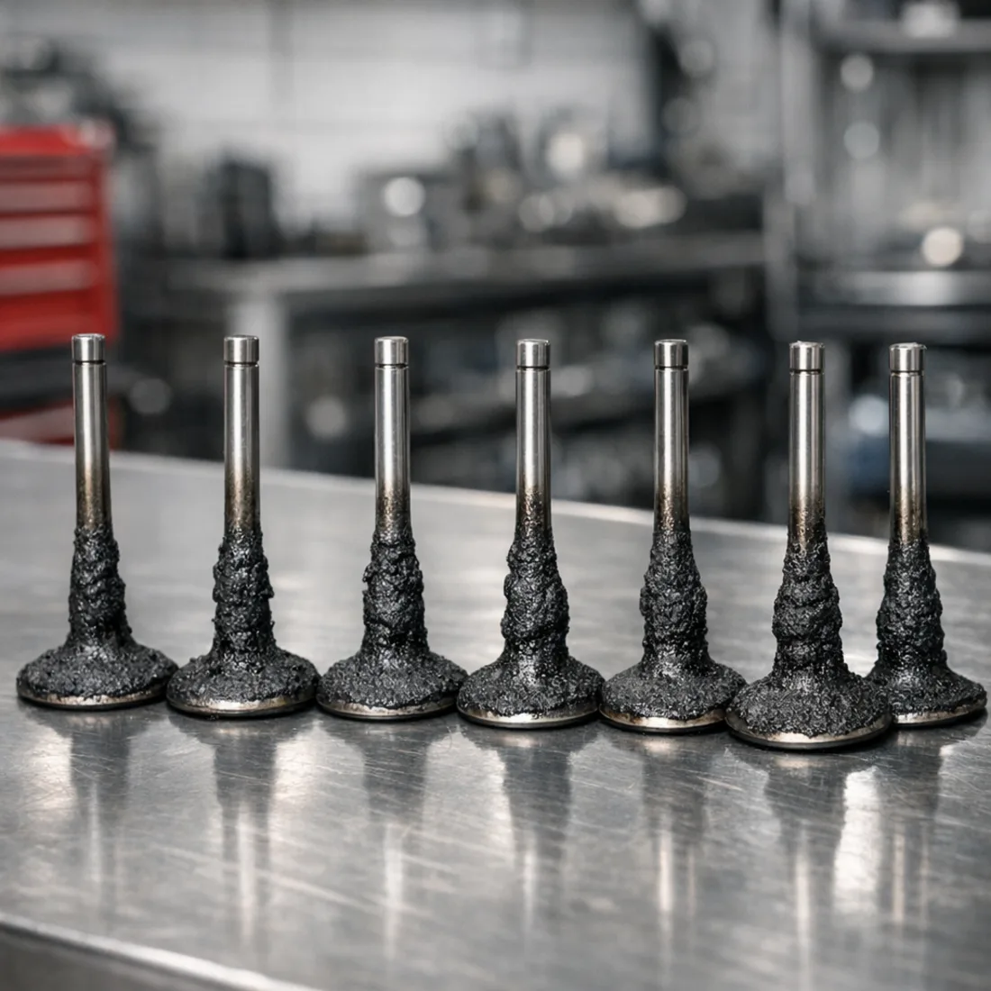 Intake valve carbon build up on the 2.9 GTS, a known direct injection issue on the EA839