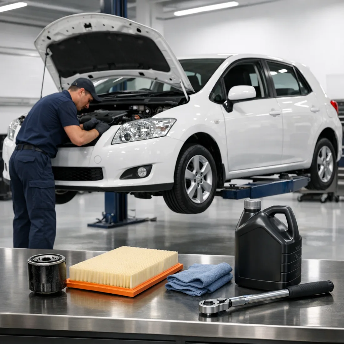 Full service on a Toyota Corolla E15 2.0 D-4D