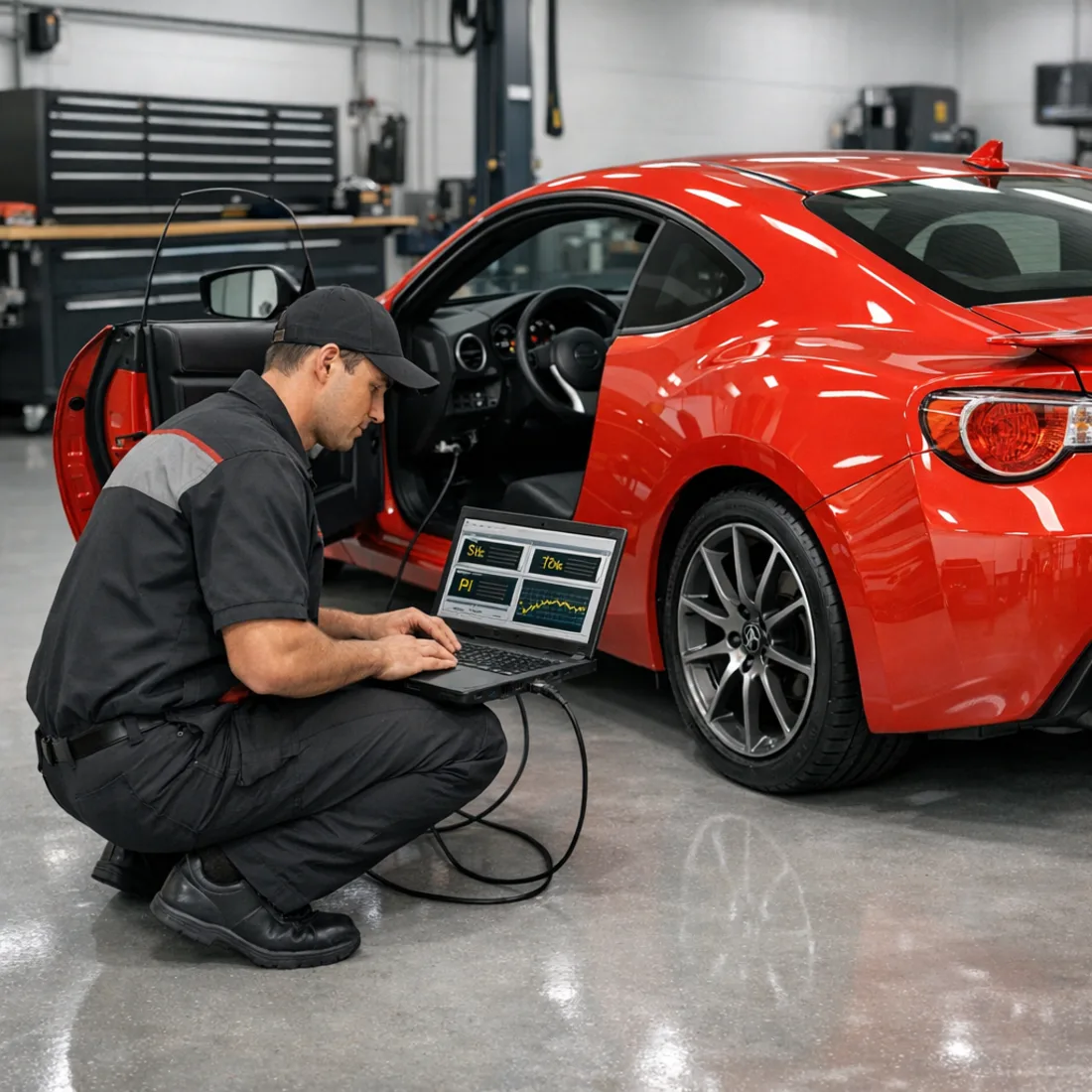 Toyota Techstream diagnostics on a GT86, first generation