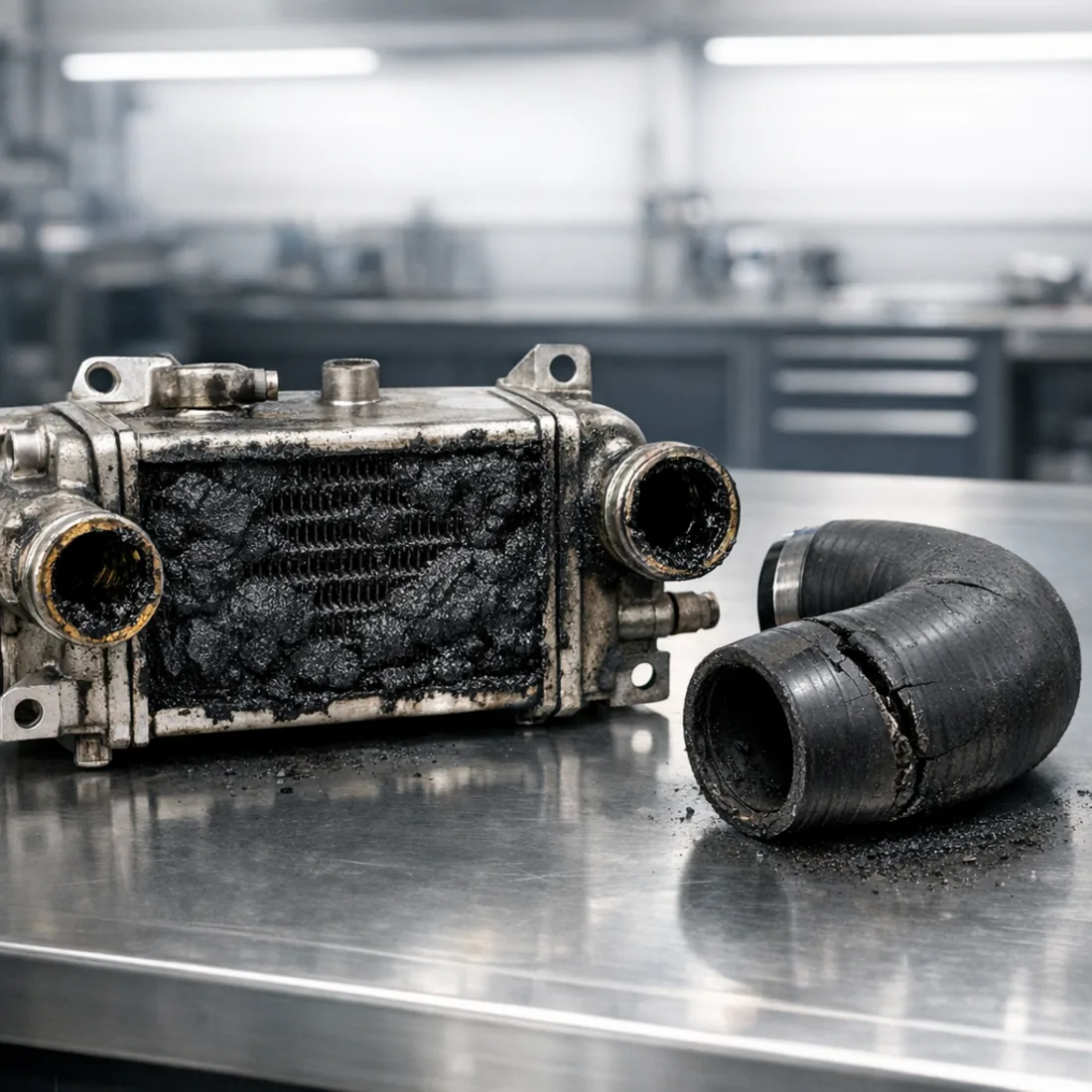 EGR cooler fouling and cracked boost pipe are trademark second gen CDTB problems