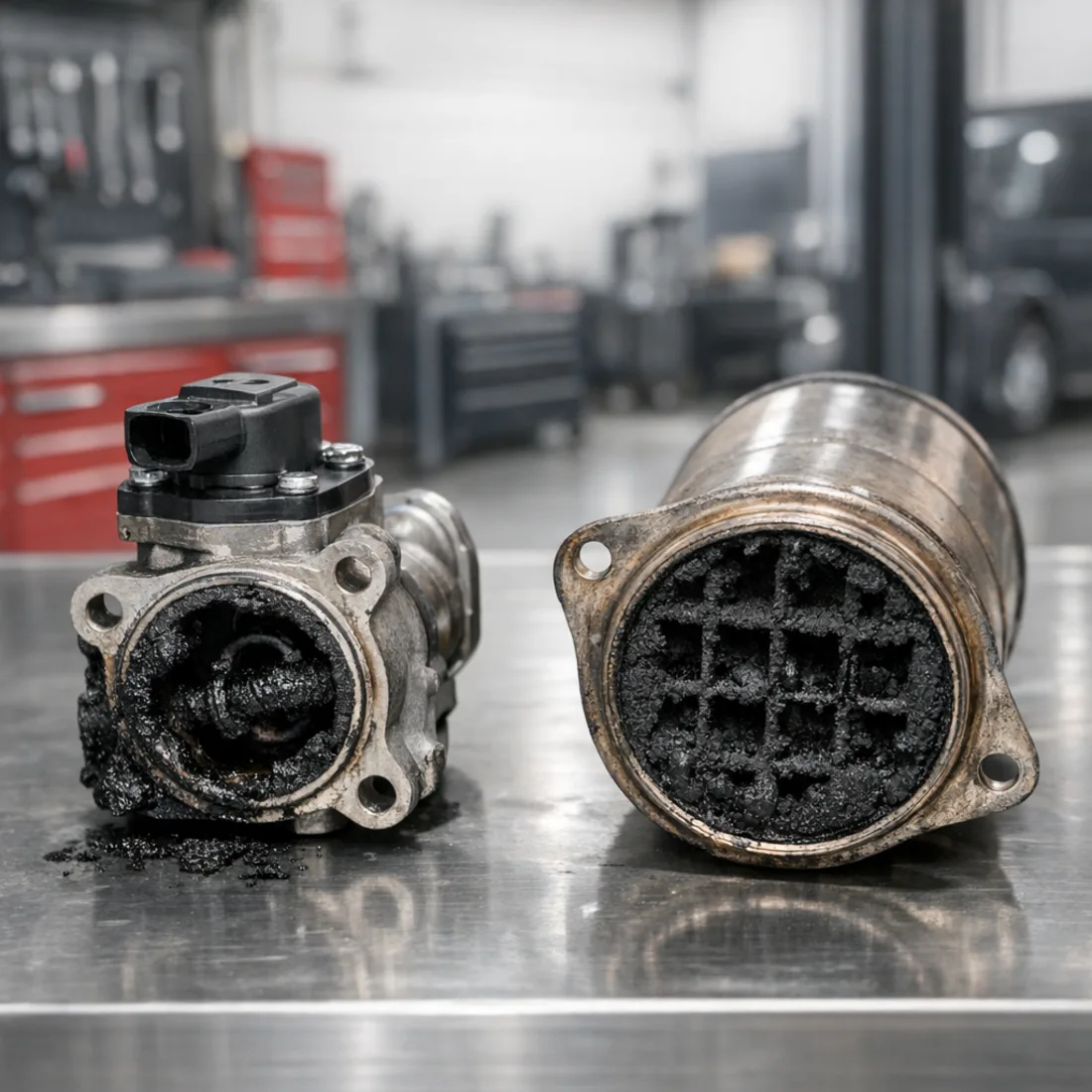 DPF and EGR fouling, a common finding on the DAUA Euro 6