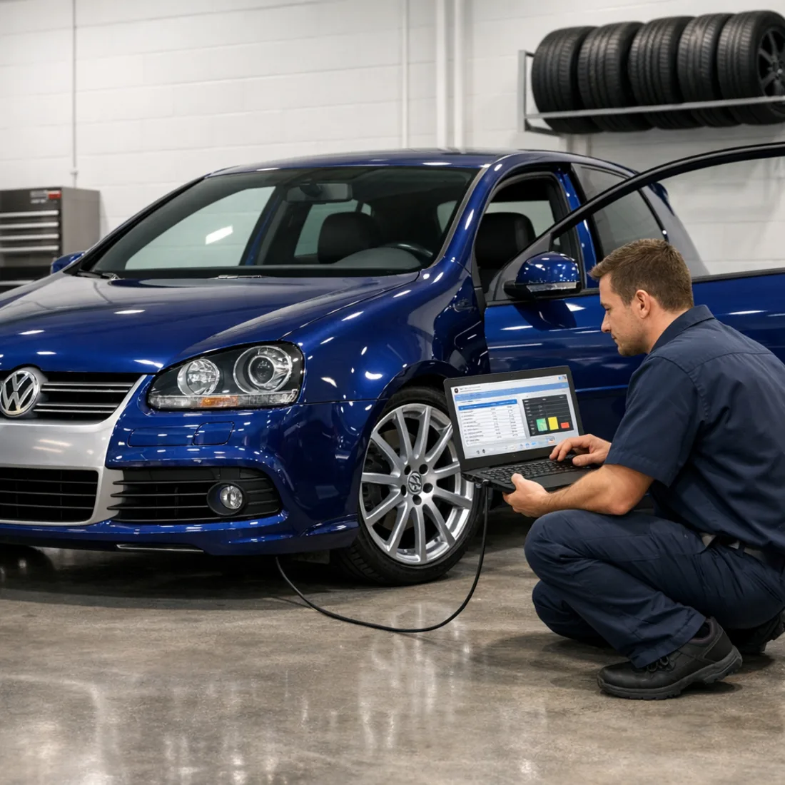 ODIS factory diagnostics on the Golf R32 Mk5