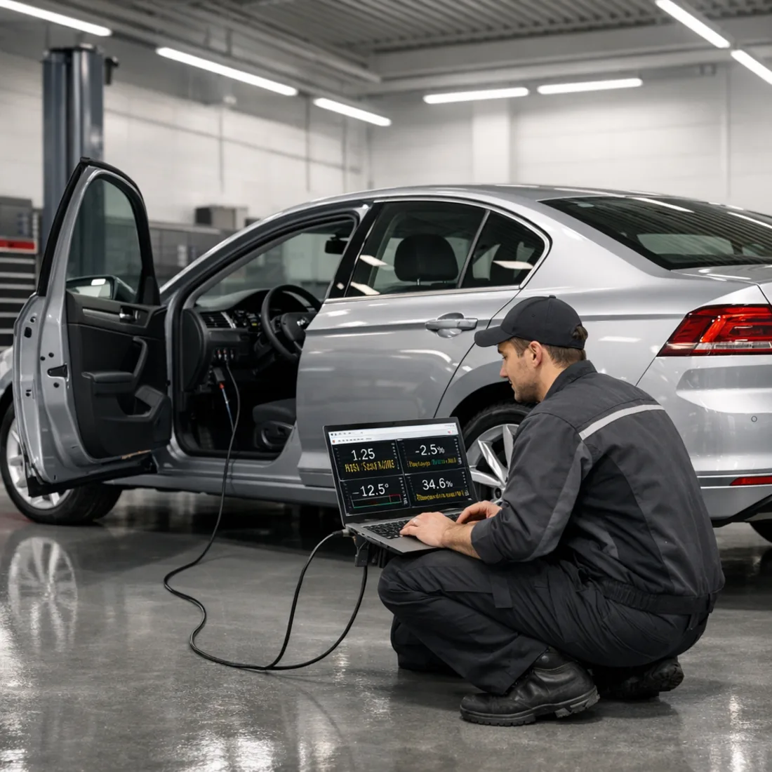ODIS diagnostics on the Passat B8 1.4 TSI CZE