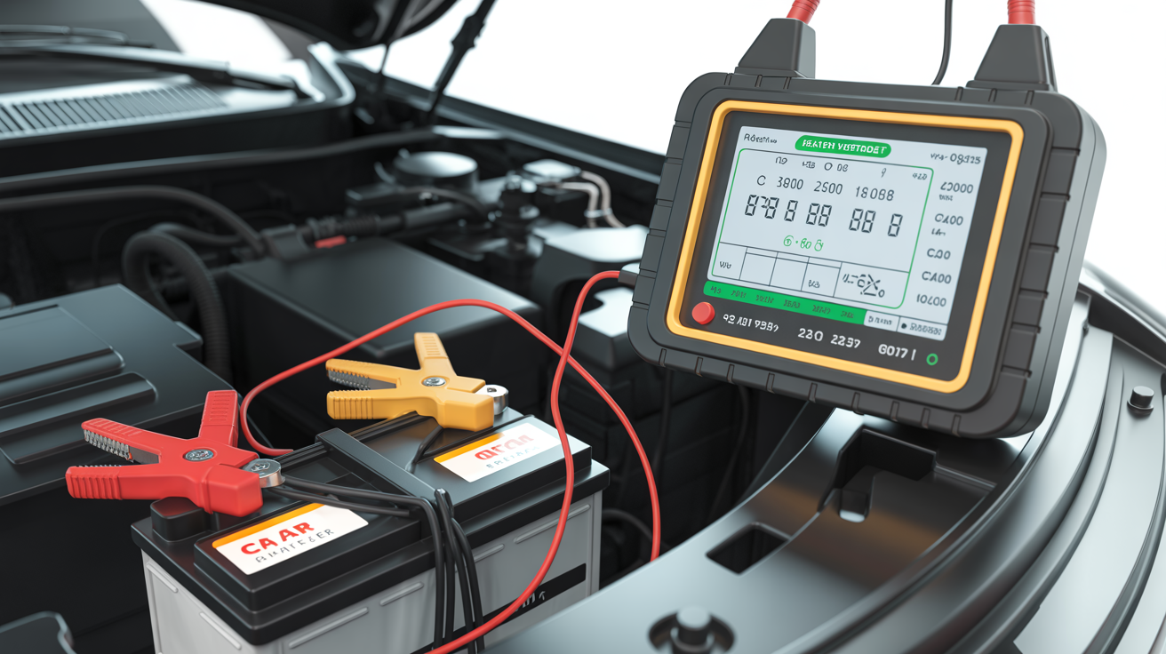 Battery load testing with professional equipment