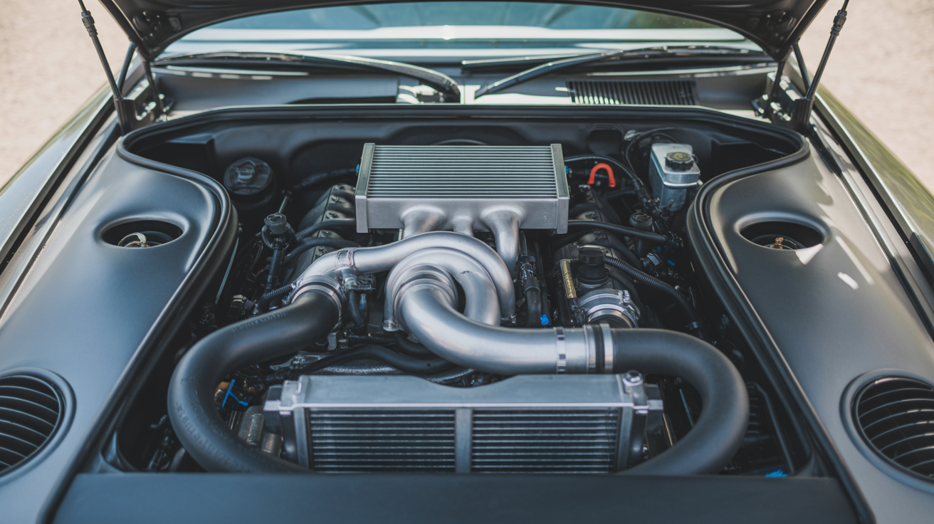 Engine bay close-up